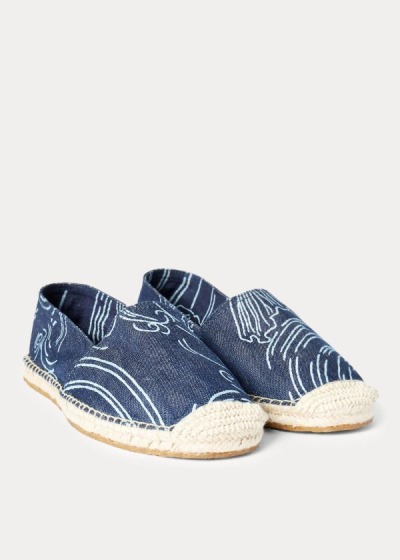 Men's Ralph Lauren Twill Espadrilles | 017893ETO